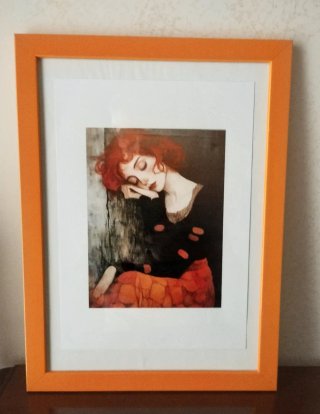 Quadro con stampe A4 su cartoncino, scorri...