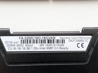 G.Skill Ripjaws V 16GB DDR4 (2x8GB)