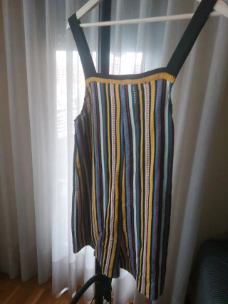 Mono Zara Rayas Multicolor Talla M.    I