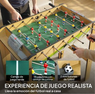 Futbolín de madera para niños