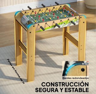 Futbolín de madera para niños