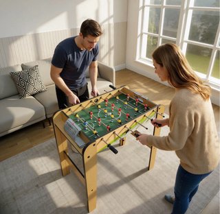 Futbolín de madera para niños