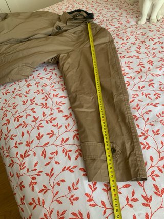 Gabardina Zara Beige y Gris