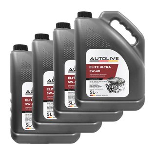 4x Autolive Elite Ultra 5W40 5L