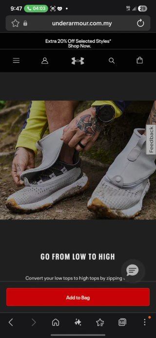 Zapatillas Under Armour grises y negras