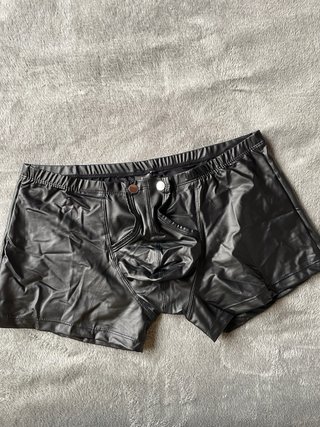 Set Boxer y Jockstrap Hombre Estilo Cuero