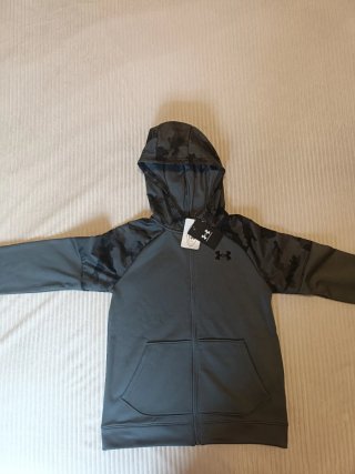 Sudadera Under Armour Gris Talla YL/JG/J-G