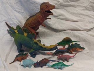 Lotto 10 Dinosauri Giocattolo Vintage