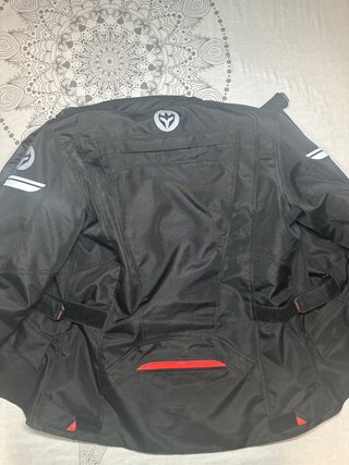 Chaqueta Moto ARMURE Mujer Negra y Roja