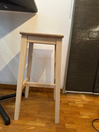 2 Sgabelli alti in legno