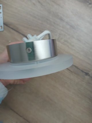Aplique LED Metal y Cristal