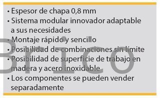 Conjunto Taller 7 Módulos S/Madera Alyco