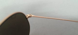 Gafas de sol Ray-Ban Aviator doradas y verdes