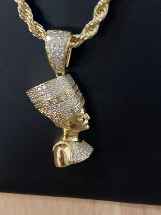 Collar Nefertiti 14K Laminado XP 60cm