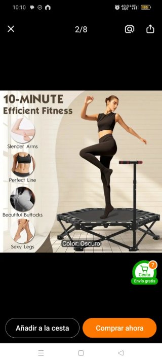 Trampolín Fitness con embalaje a estrenar