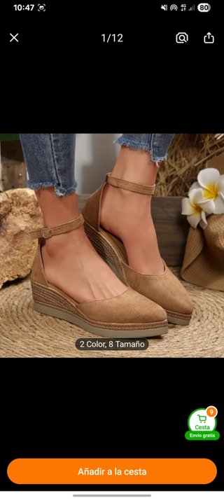 Sandalias de cuña para mujer