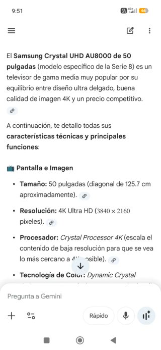 Smart TV 50 Negra
