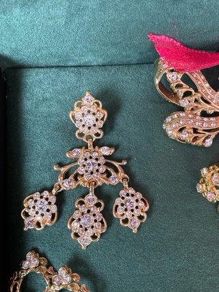 Aderezo Fallera Oro y Rosa