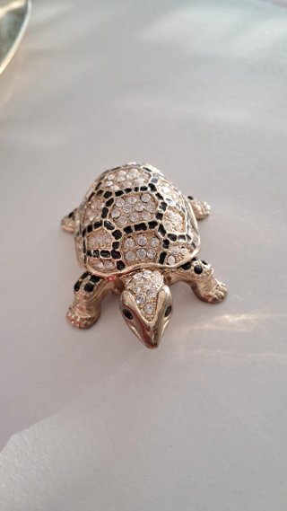 Portafortuna tartarughina brillante