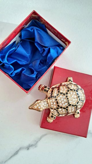 Portafortuna tartarughina brillante