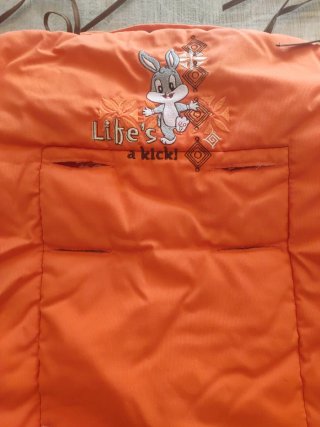 Saco Carrito Bebé Naranja Bugs Bunny