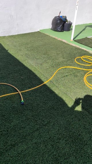 Césped artificial para exteriores