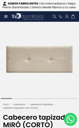 Cabecero cama 90