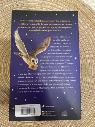 Harry Potter y la piedra filosofal LIBRO