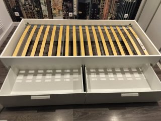 Cama Ikea Brimnes 90x200 (Blanca)