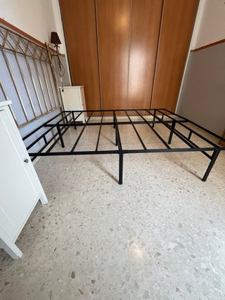 Somier Cama 150x190 Metal Negro