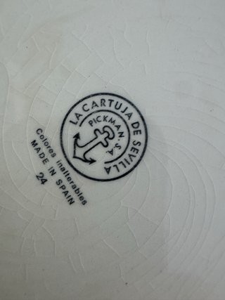 Vajilla la cartuja de sevilla