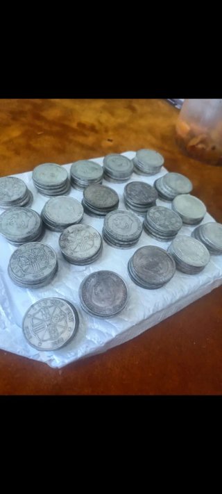 Monedas Paquillos de Plata