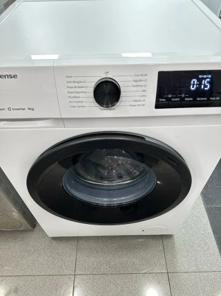 Lavadora Hisense 9kg Steam Inverter