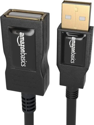 Cable Alargador USB-A 2.0 AmazonBasics 1m