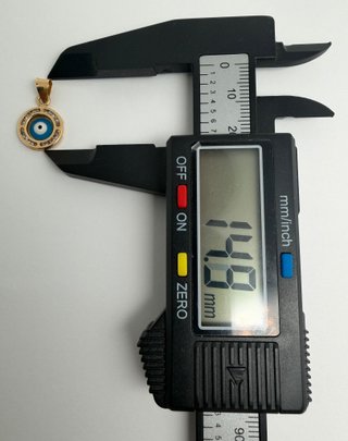 Colgante Oro 18k Circonitas Ojo Turco