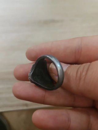 Anillo Gato Bastet Ojos Rojos