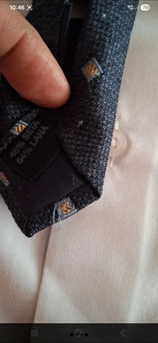 Cravatta Principe Amedeo seta jacquard pala 10cm