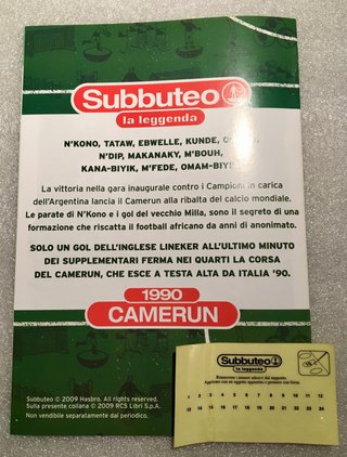Subbuteo La Leggenda Squadra Team Camerun 1990 n 9