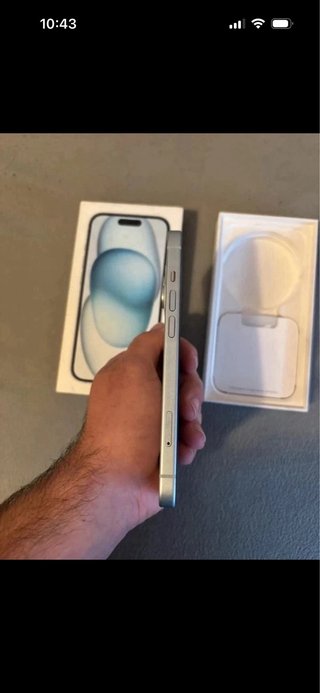 iPhone 15 Plata/Blanco