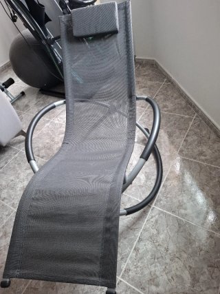 Mecedora Amaca Tela y Metal