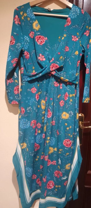 Vestido estampado floral talla L
