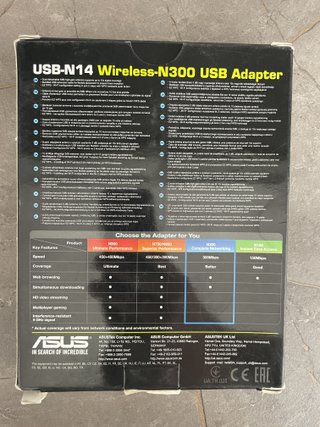 Adattatore ASUS USB-N14 Wireless-N300