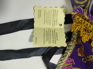 Máscara Veneciana Bufón Oro Púrpura