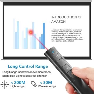 Control Presentaciones USB/Tipo-C 2 en 1