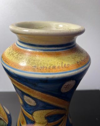 Coppia Albarelli Caltagirone Ceramica