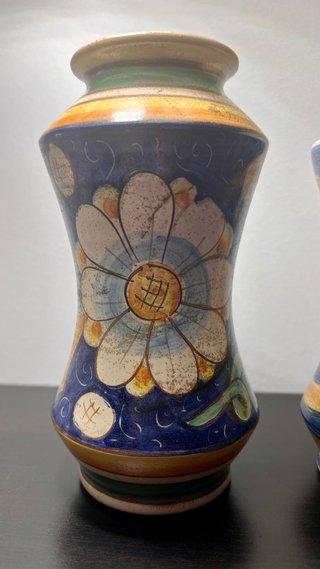 Coppia Albarelli Caltagirone Ceramica
