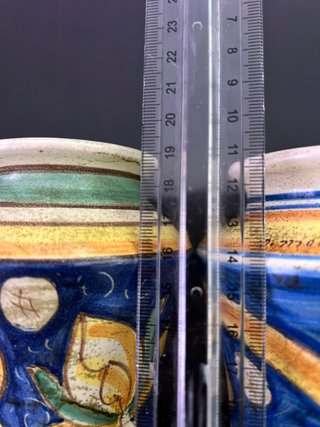 Coppia Albarelli Caltagirone Ceramica