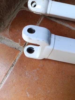 Soportes Toldo Metal Blanco
