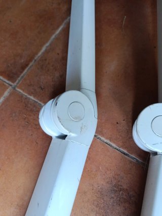 Soportes Toldo Metal Blanco
