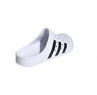 Clogs Adidas blancas y negras